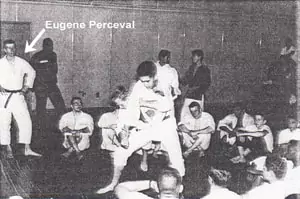 Teaching martial arts class Gene Perceval Fort Dix 1965