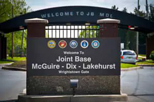 McGuire Air Force base sign