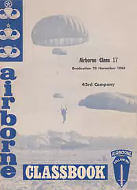 Paratroopers School, Fort Benning Georgia, 1963