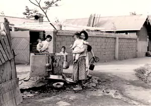 Town: Pobwon Ni, South Korea, water wells used in 1964