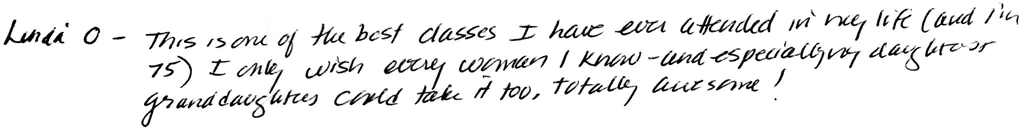 testimonial - Women's Self Defense Long Island